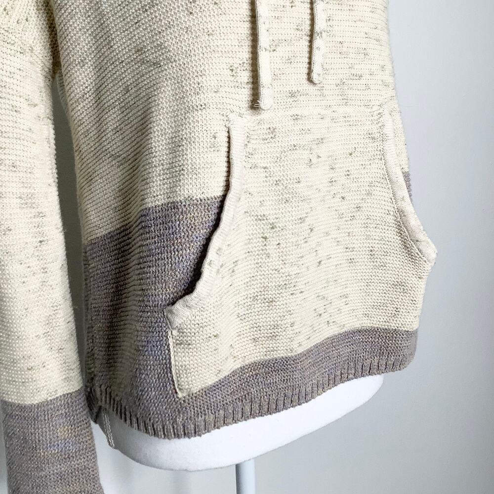 Prana Crystal Beach Baja Style Hooded Sweater Kangaroo Pocket XS - Picture 4 of 8
